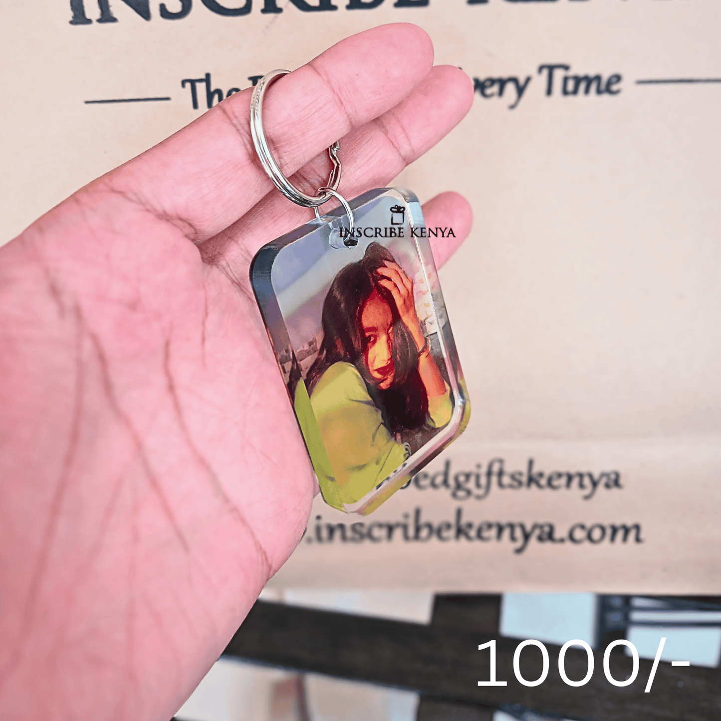Acrylic Picture Keychain.