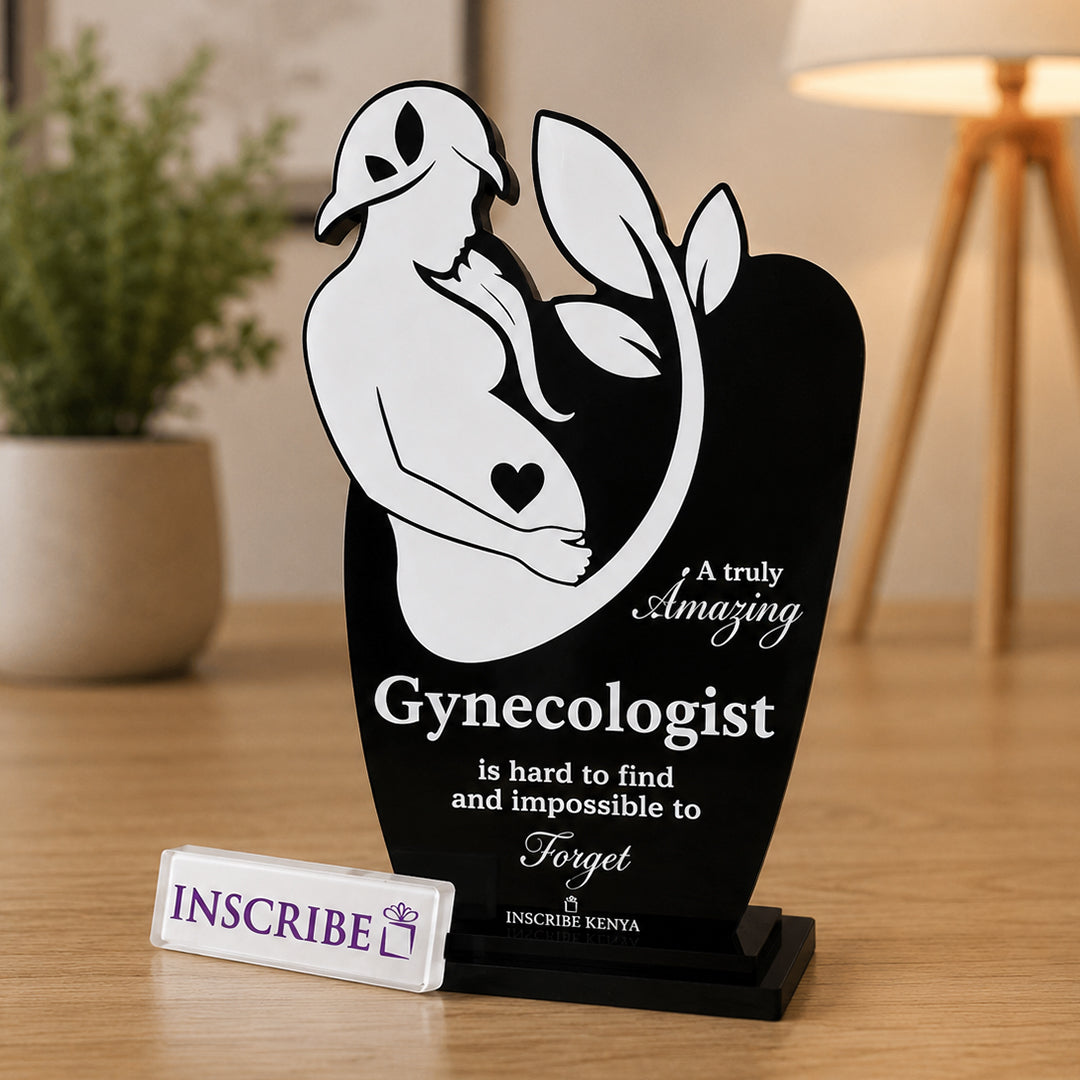 Personalized Gynecologist Appreciation Award Plaque
