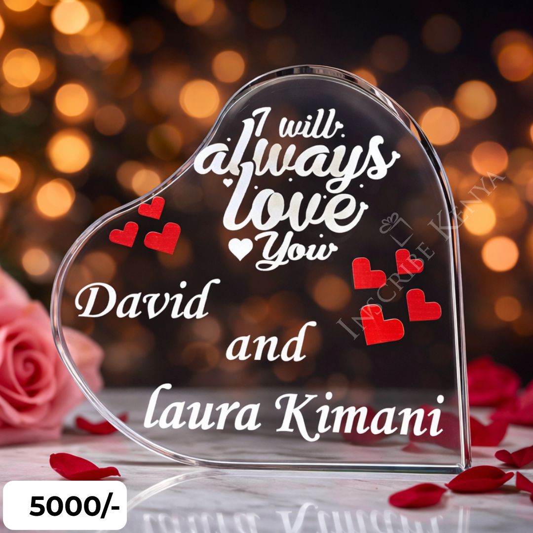 Heart Crystal Love Plaque