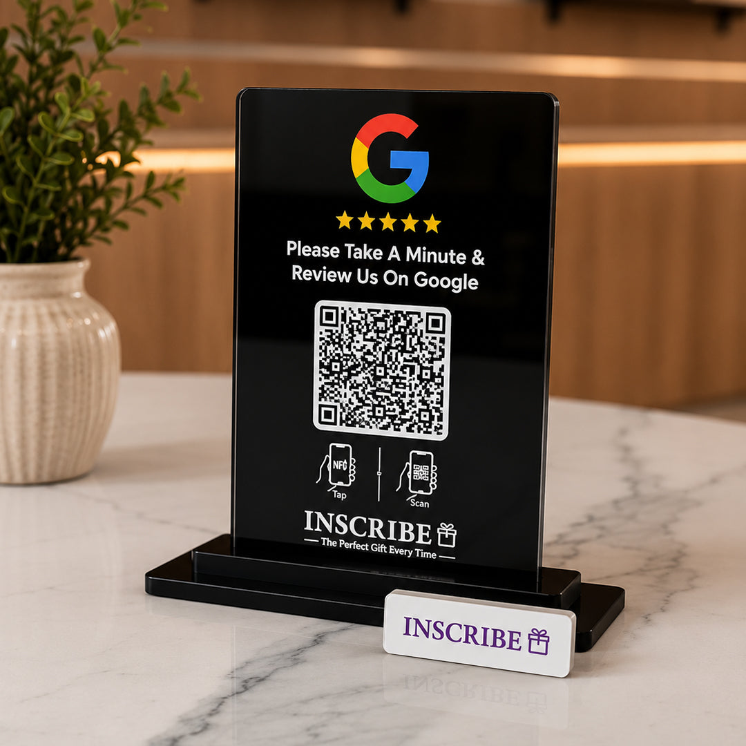 Personalized Google Review QR Code Plaque