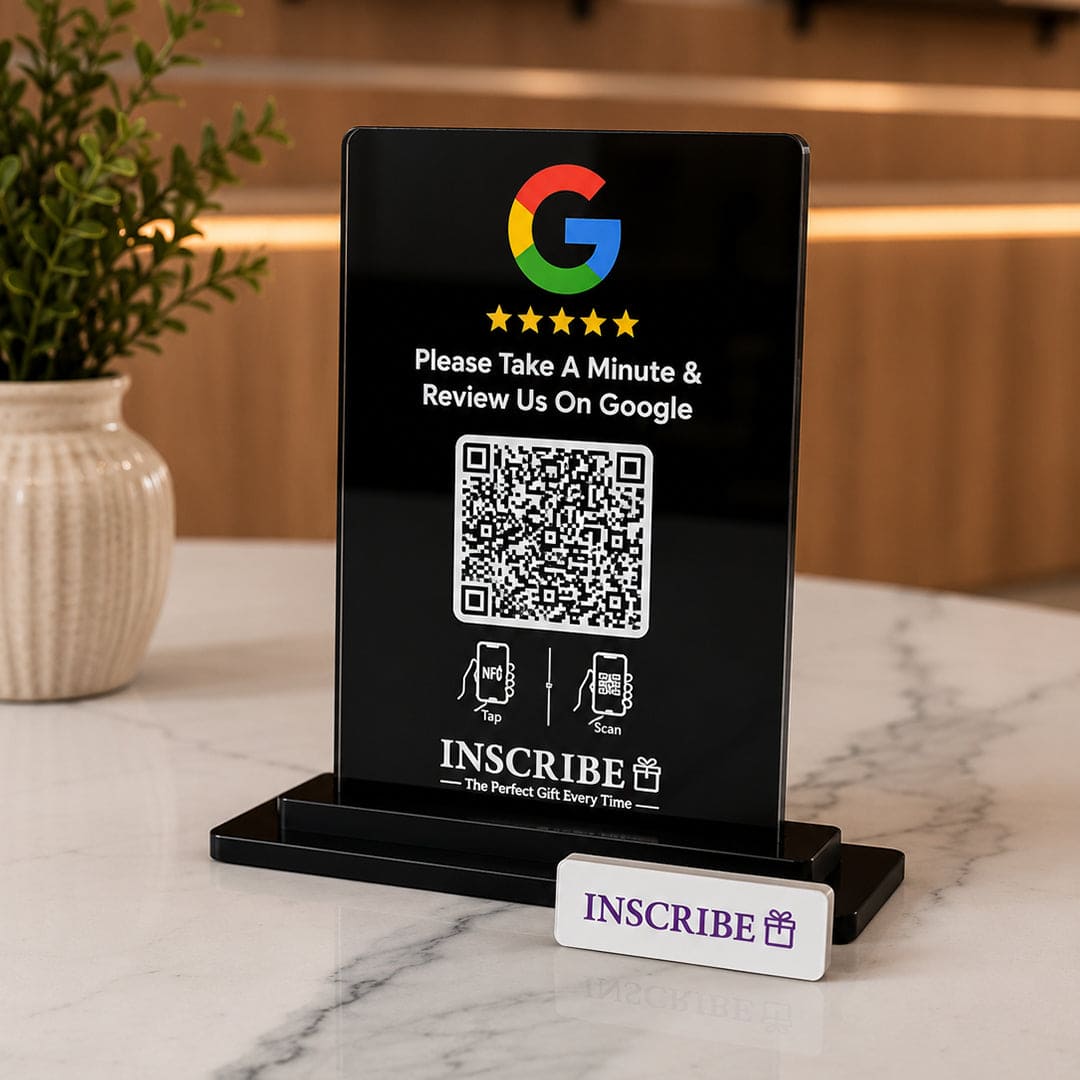 Personalized Google Review QR Code Plaque