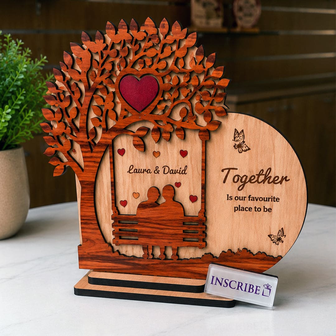 Personalized Tree of Love Wooden Keepsake Plaque