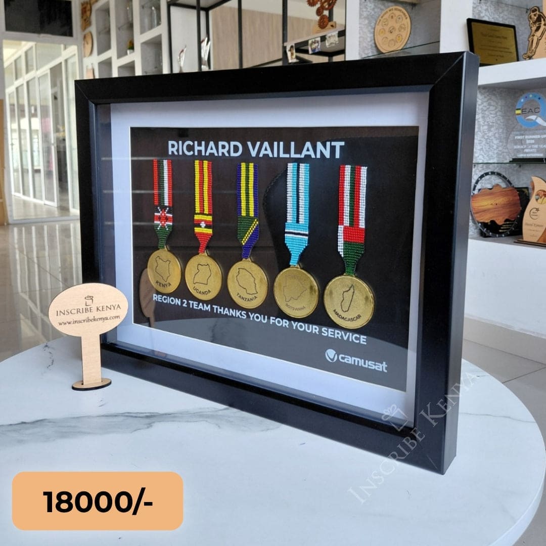 Personalized Honorary Medal Tribute Frame β Farewell & Service Recognition Award