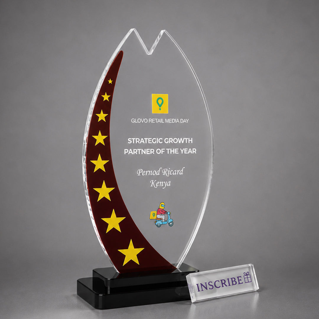 Premium Acrylic Strategic Growth Award Trophy