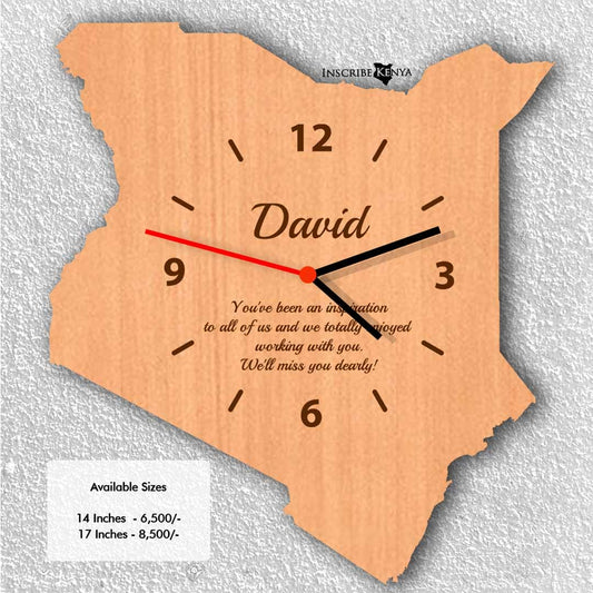 Kenya Wooden Wall Clock Light