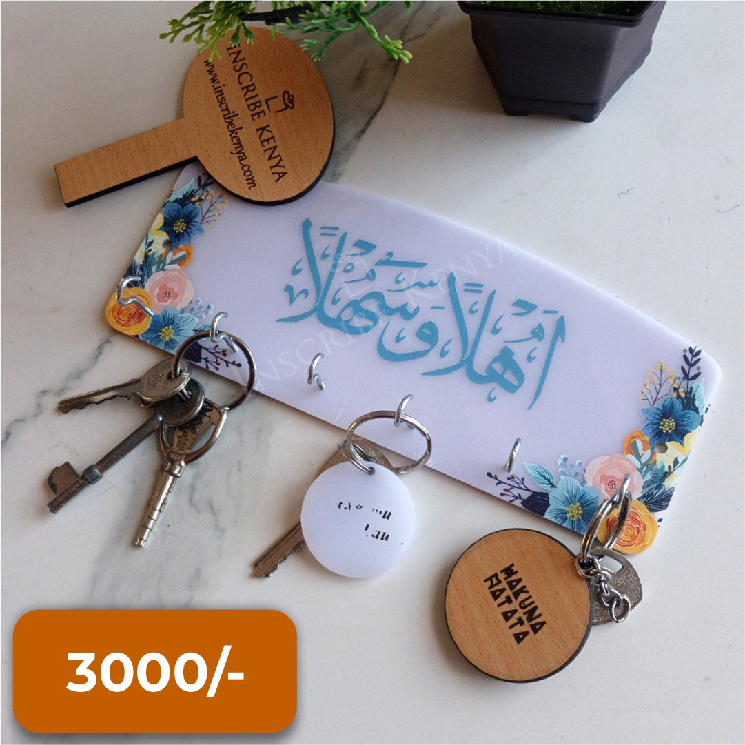 Personalized Acrylic Key Organizer – Custom Wall Key Holder