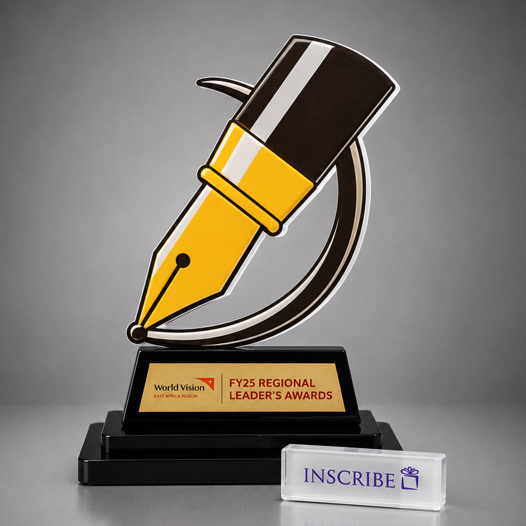 Personalized Pen Nib Leadership Award Trophy
