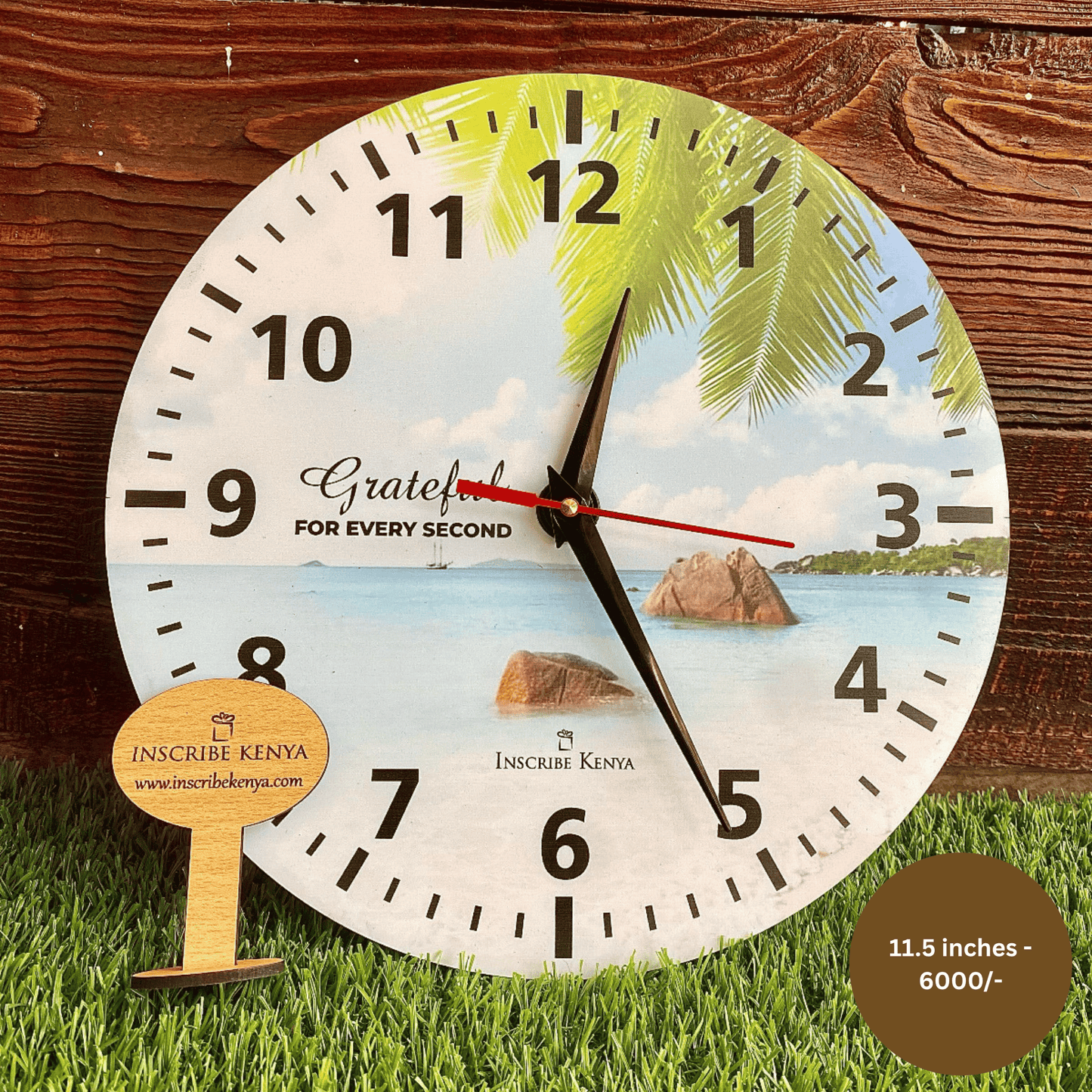 Sea Beach themed wall clock.