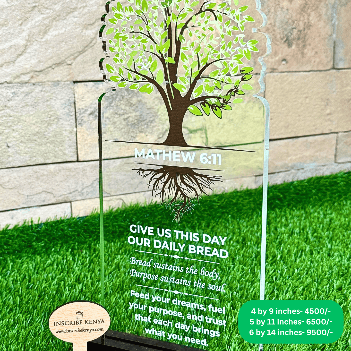 Acrylic Tree Shaped Environment Award Trophy.