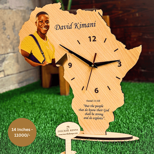 Africa Standing Wall Clock.