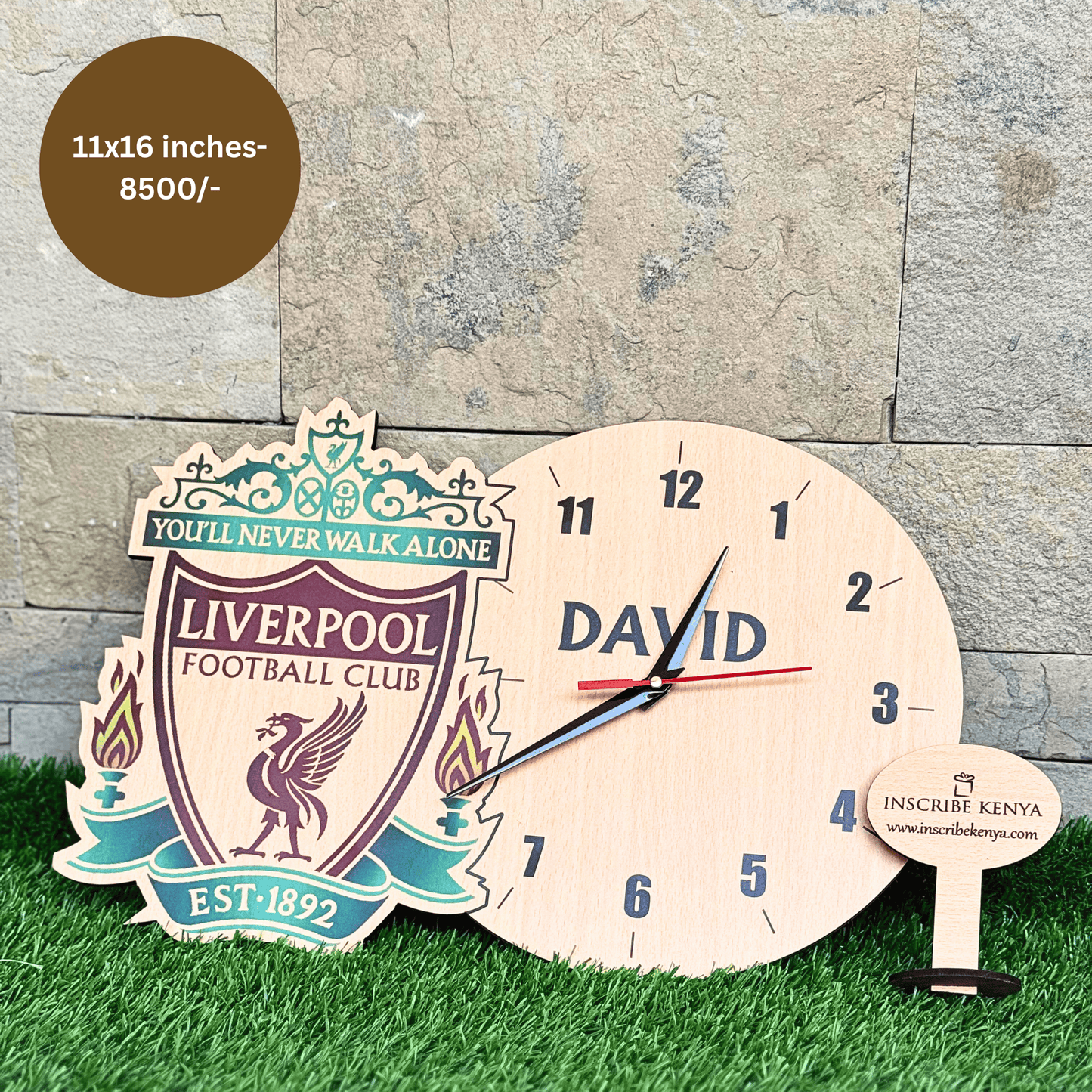 Liverpool Logo Shaped Wall Clock.