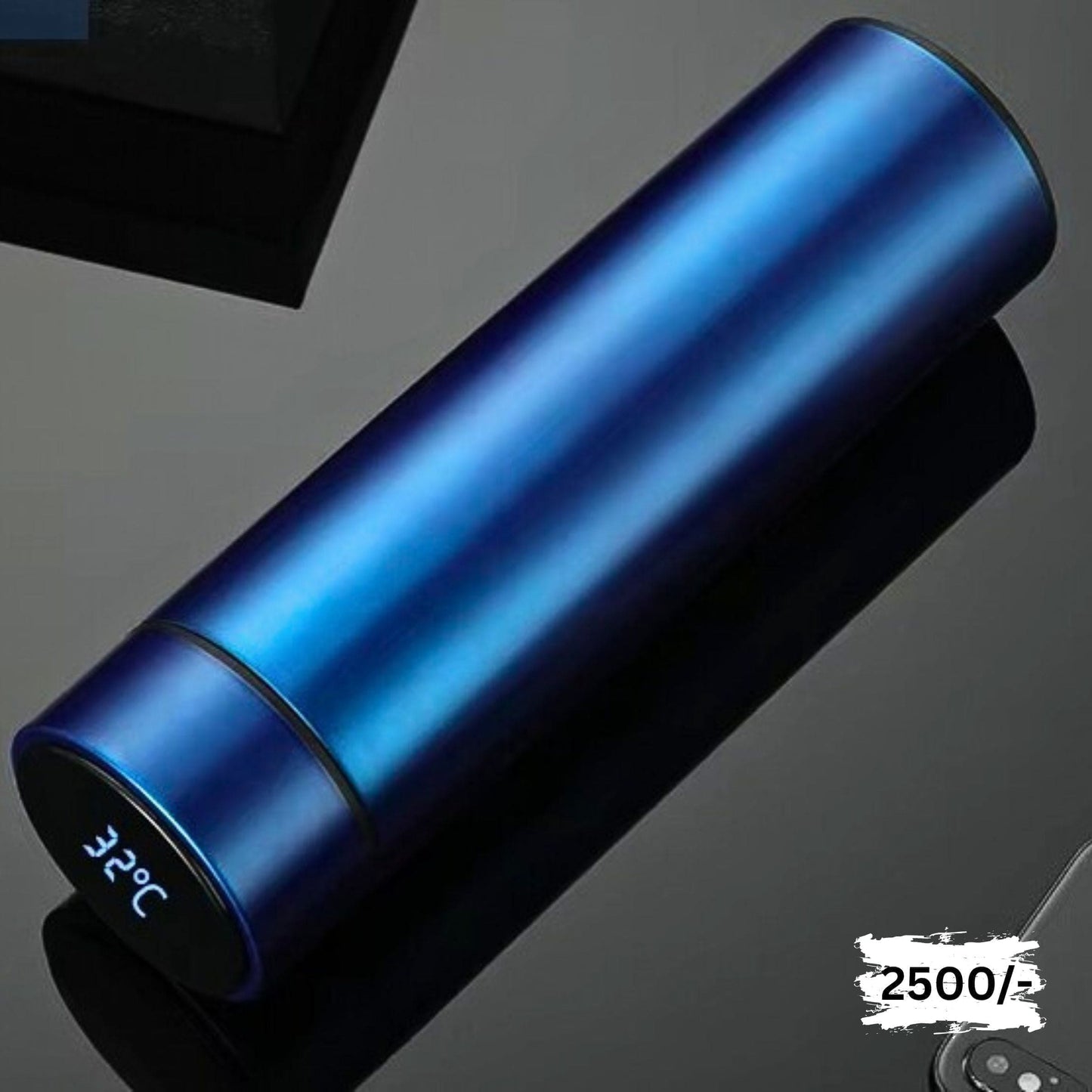 Metallic Thermal bottle inscribed