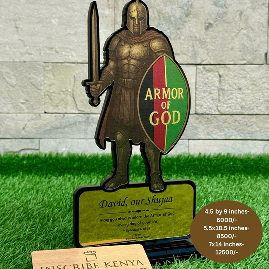 Armor of God Shield Acrylic Award Trophy.