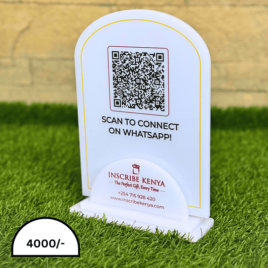Acrylic QR Code Display.
