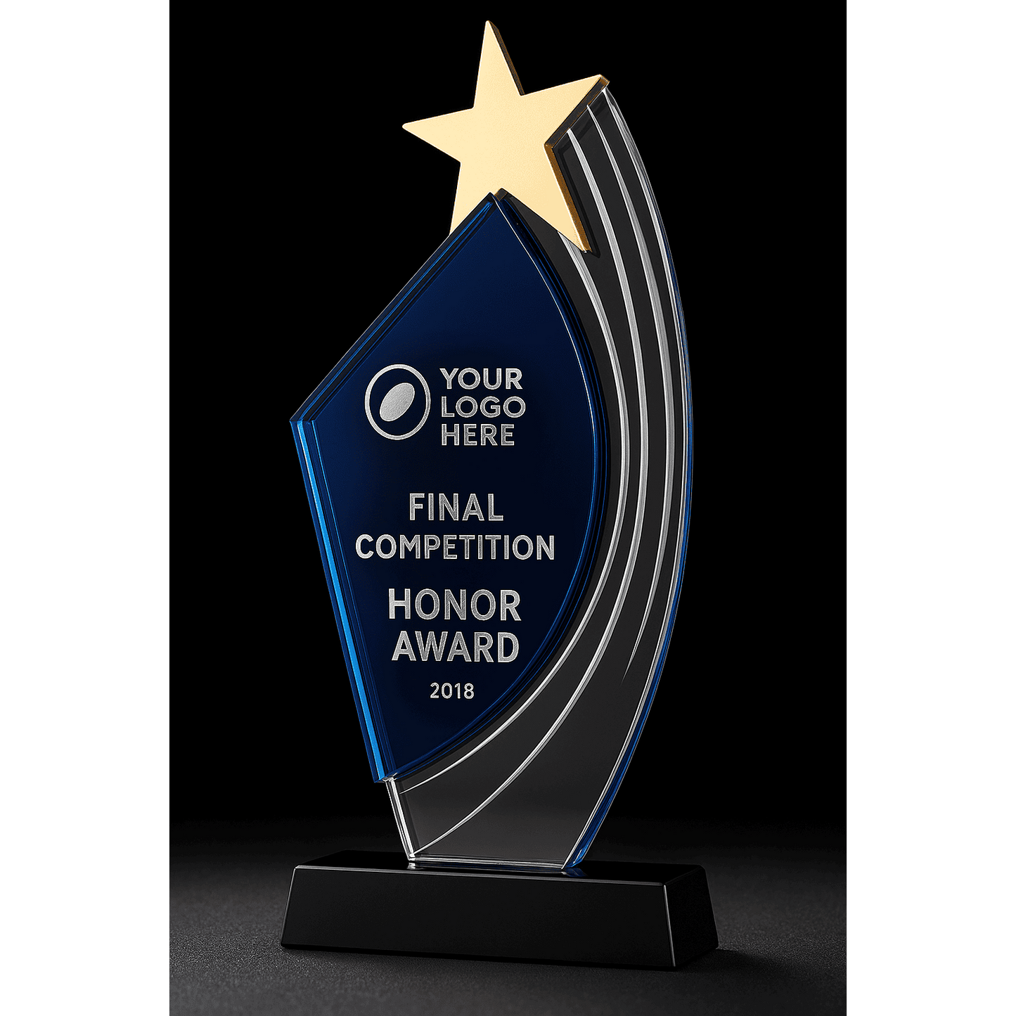 Stellar Star Achievement Award Blue HDW-088