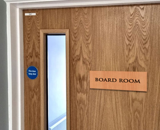 Simple wooden Door Nameplate