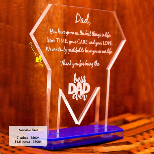 Diamond Shaped Acrylic Award/Tophy Plaque A003