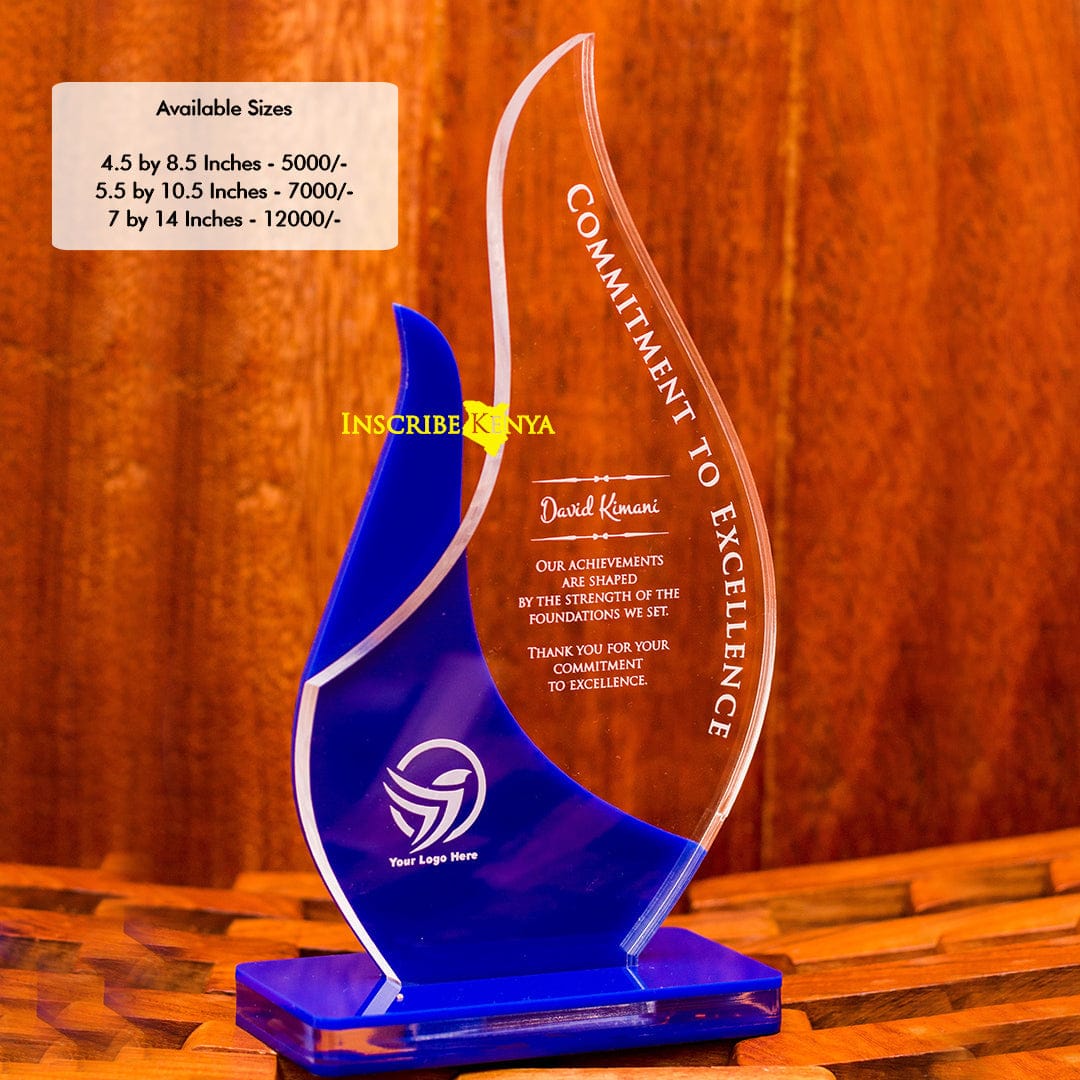 Acrylic Flame Award/Tophy Plaque A007