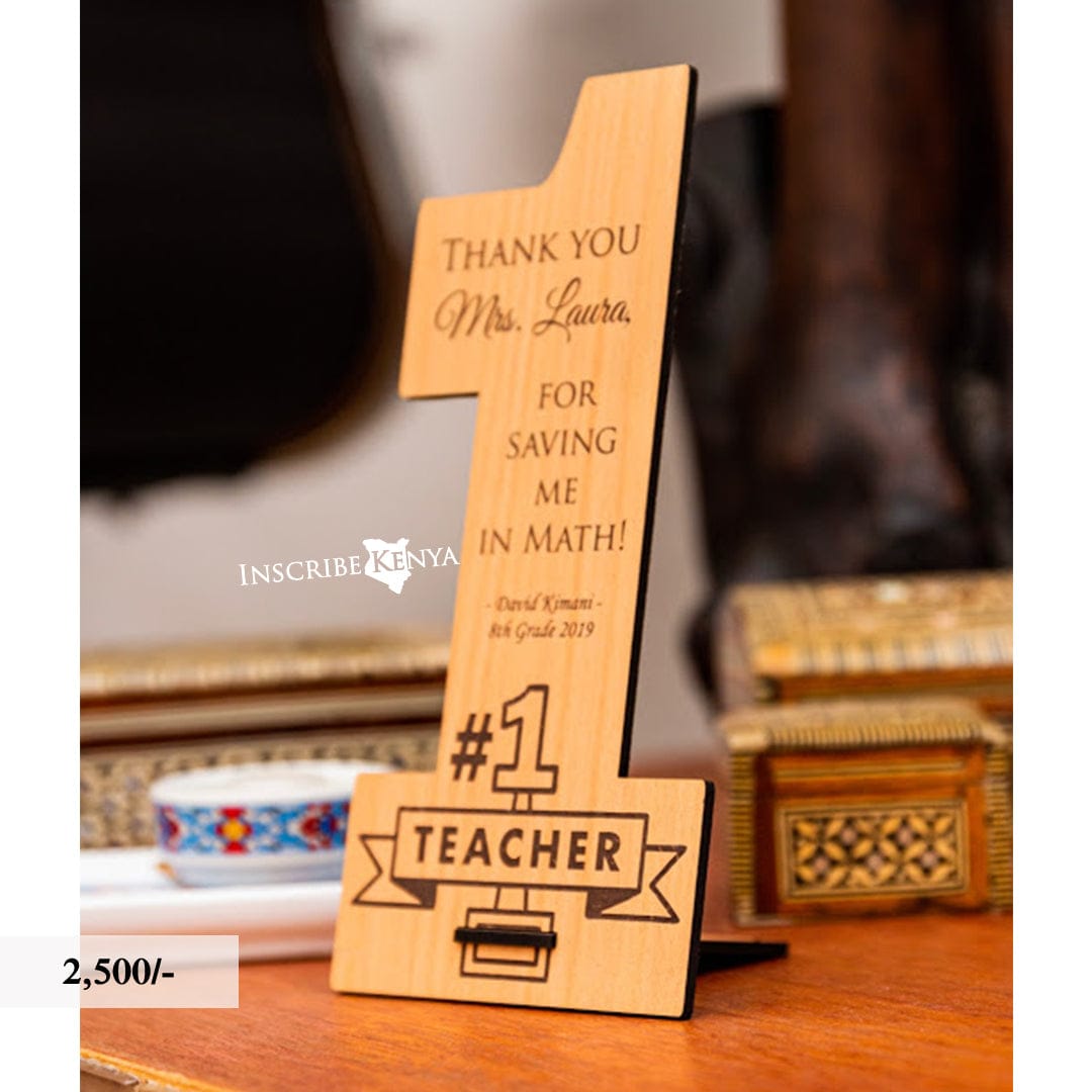 Wooden No. 1 Inscribed Message Frame MF010