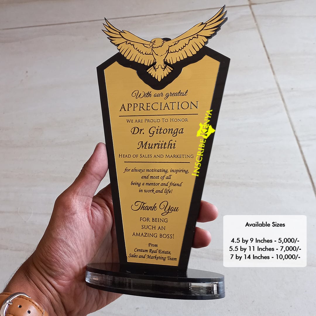 Acrylic Eagle Top Award/Tophy Plaque A039