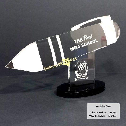 Pen Shaped Acrylic Award/Tophy Plaque A048