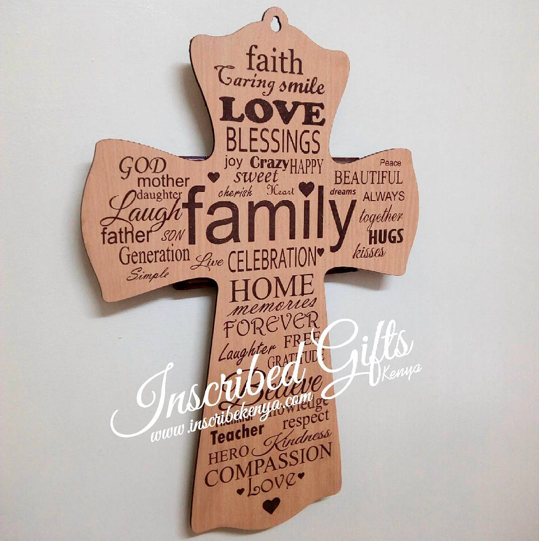 Wooden Cross Inscribed