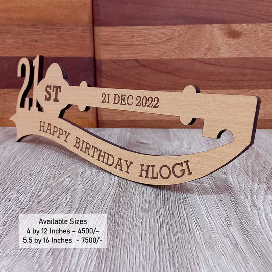 21st Birthday Key Plaque