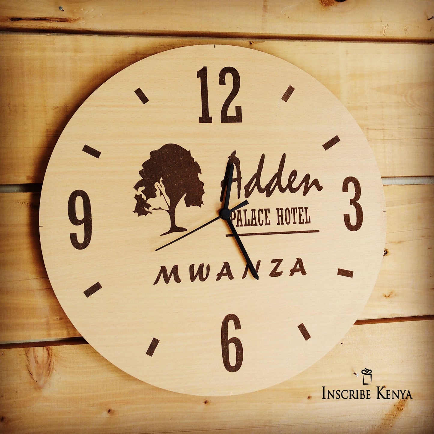 Wooden Round Clock