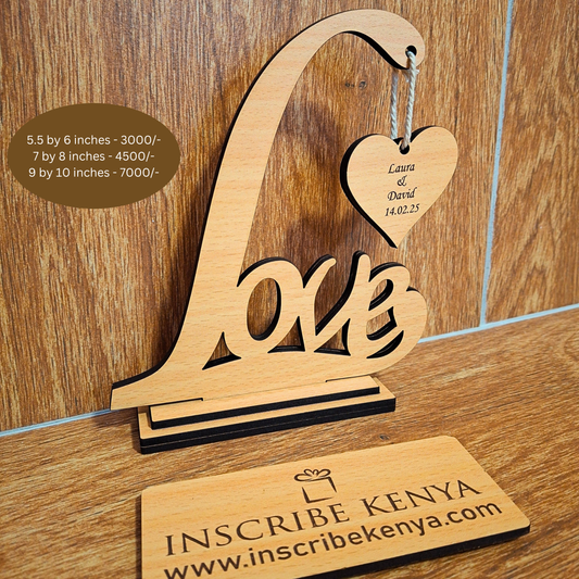 Wooden Love Sign.