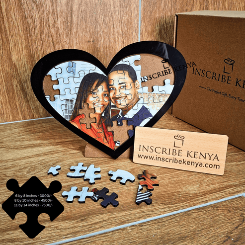 Acrylic Heart Puzzle. – InscribedGiftsKe
