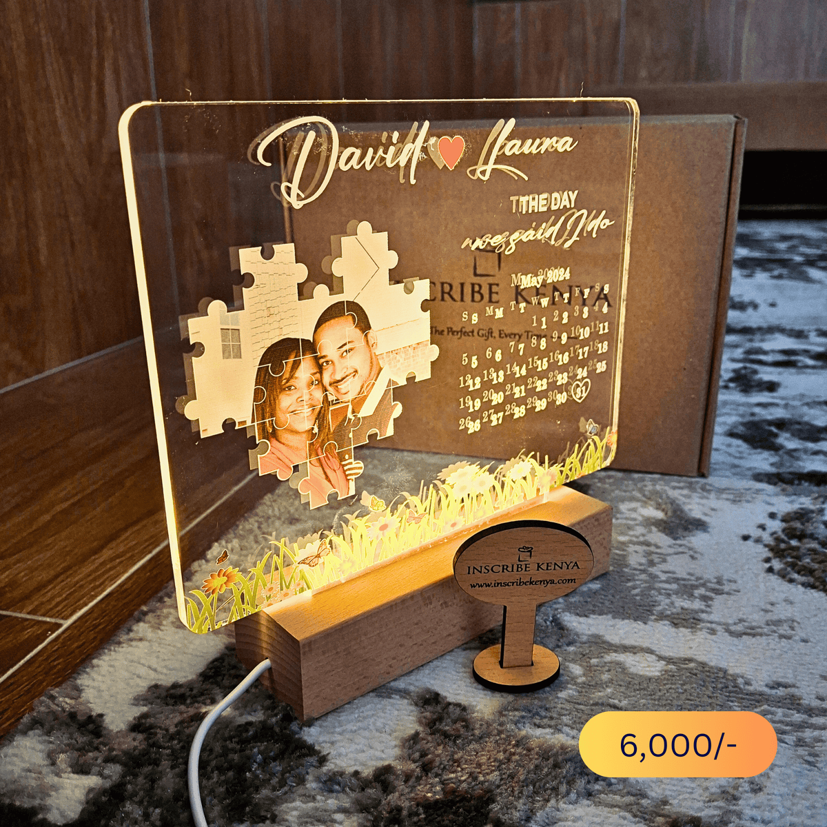 Calender Picture LED Display. – InscribedGiftsKe
