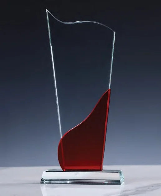 CR-48 Red Tower Crystal Award Trophy