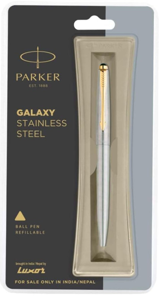 Parker Galaxy Standard Gold Trim Ball Pen - Black