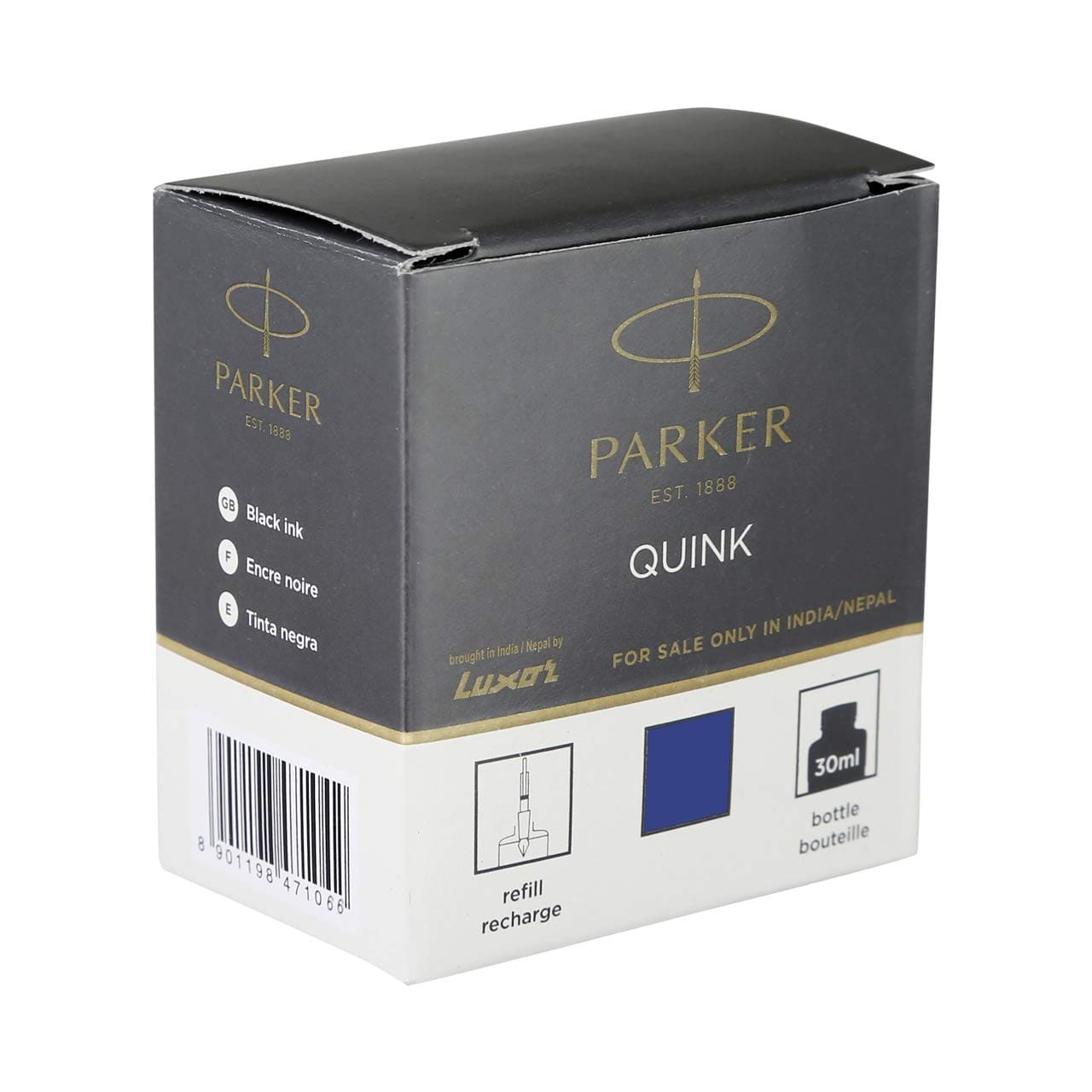 Parker Quink Ink Bottle, Blue