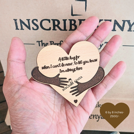 Palm Sized Heart Hug Plaque