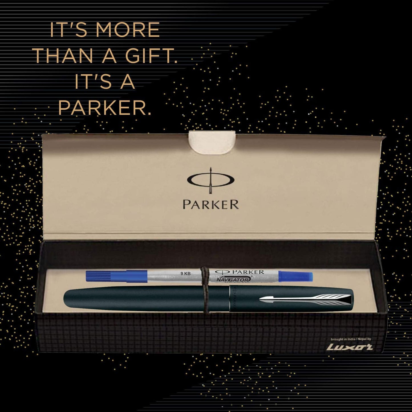 Parker Frontier Matte Black CT Roller Ball Pen