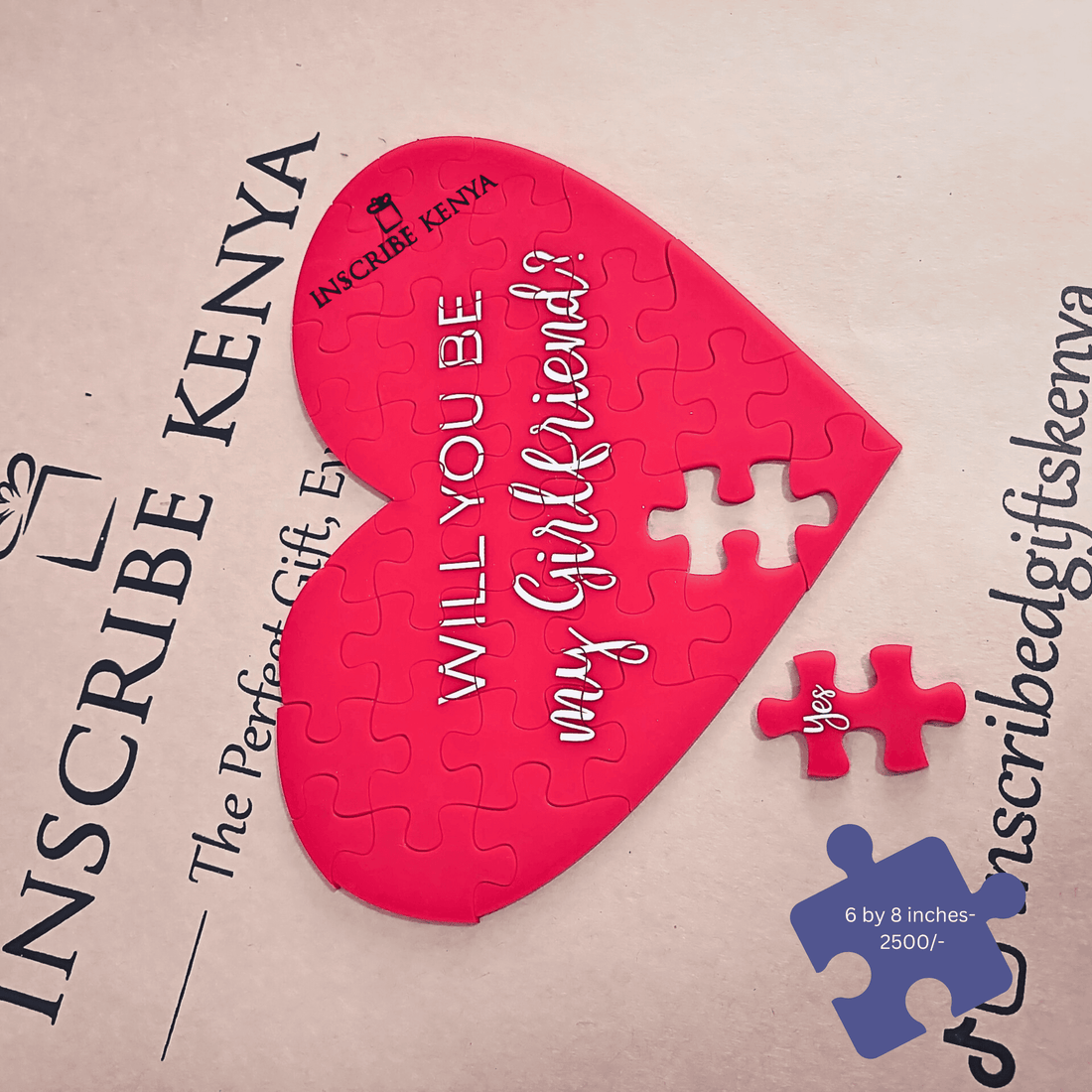 Heart Proposal Sign Proposal Heart Puzzle. – InscribedGiftsKe