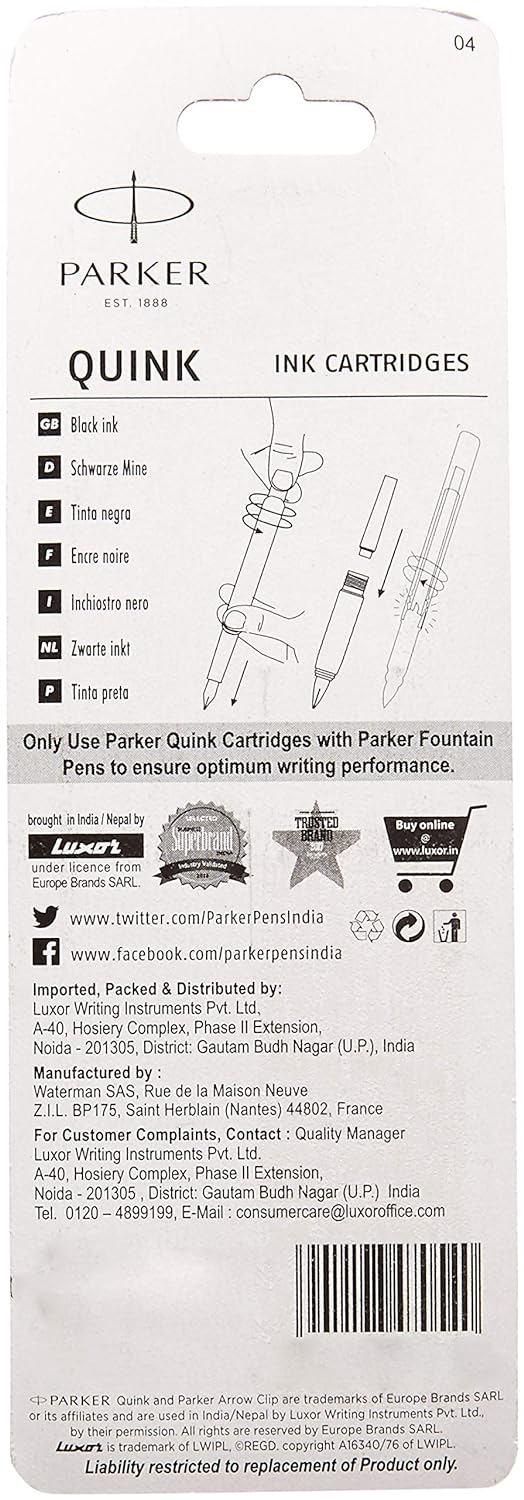 Parker Quink Cartridge Blue