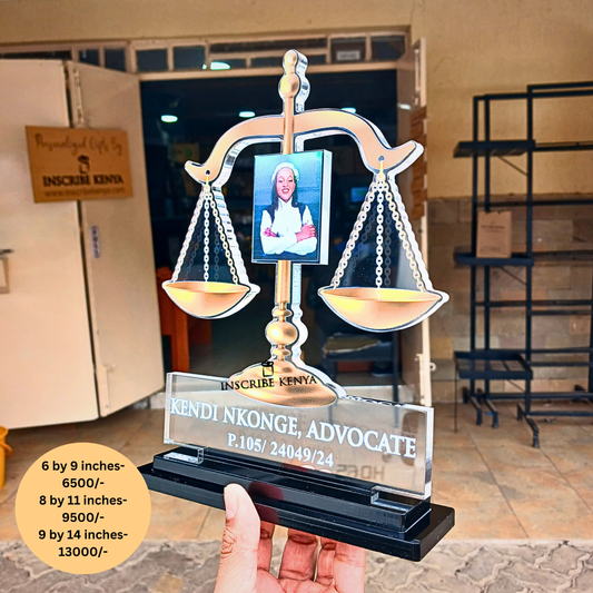 Acrylic Law Award Trophy.