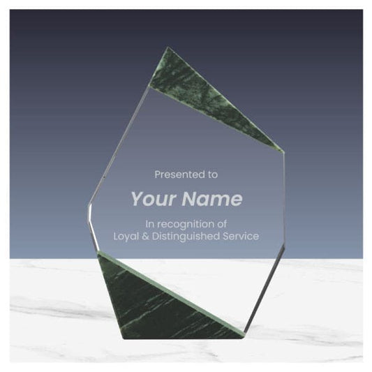 CR-35 Crystal Marble Award Trophy
