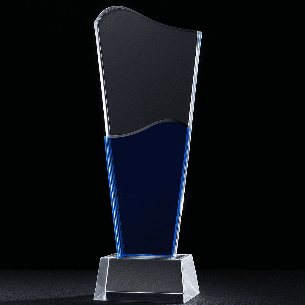 Apex Vision Crystal Glass Award Trophy