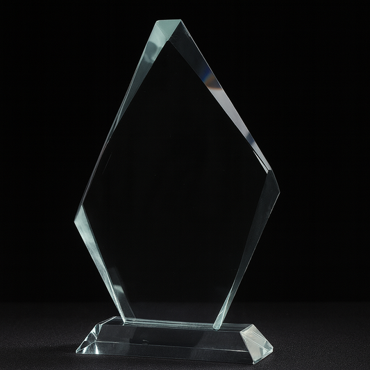 Diamond Crystal Glass Award Trophy