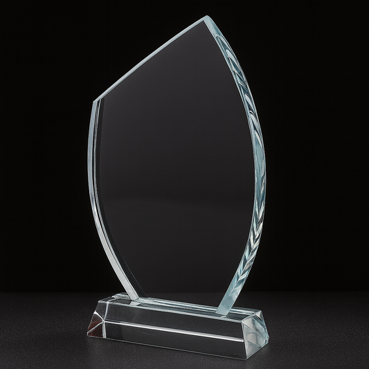 Shield Crystal Glass Award Trophy
