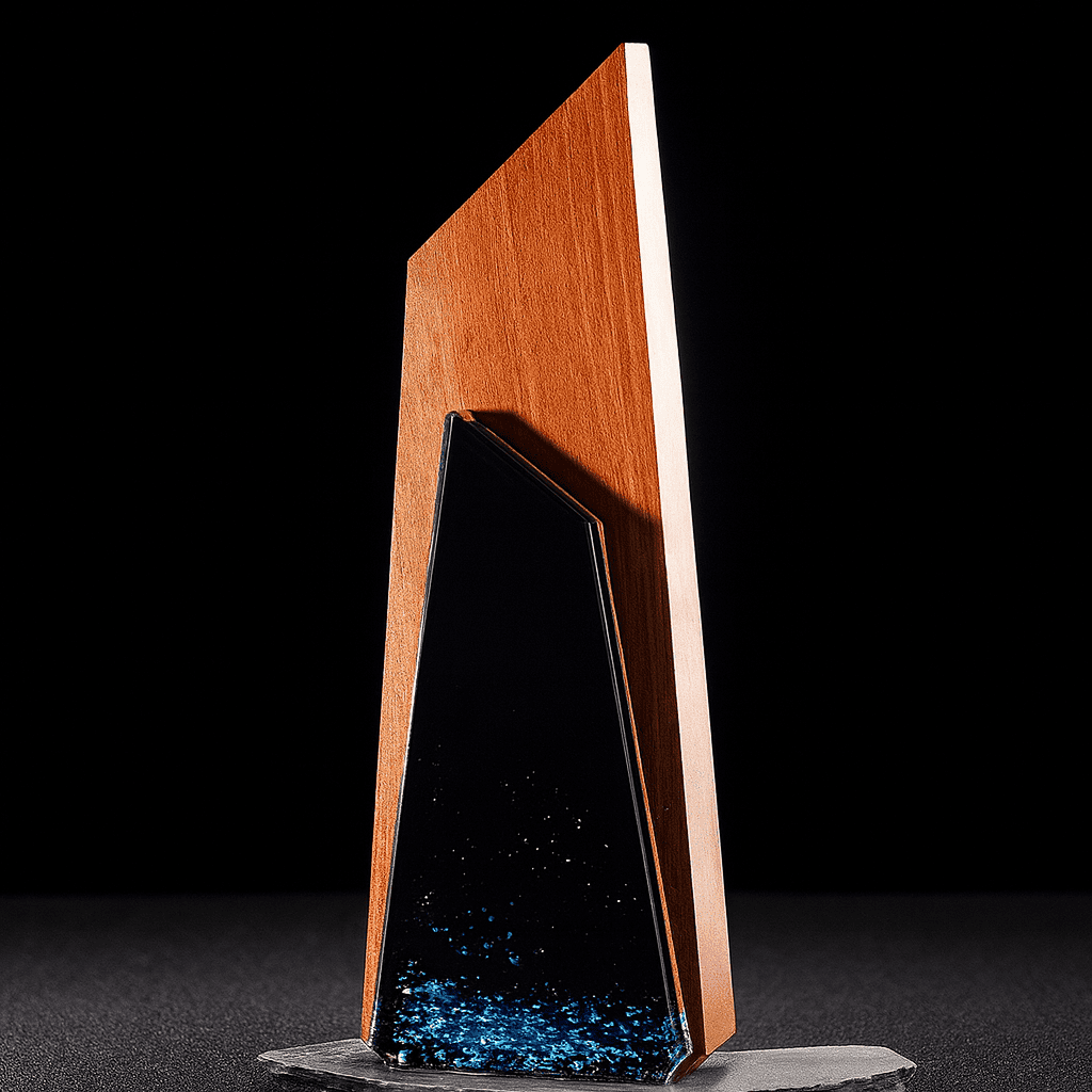 Peak Crystal Glass Award Trophy