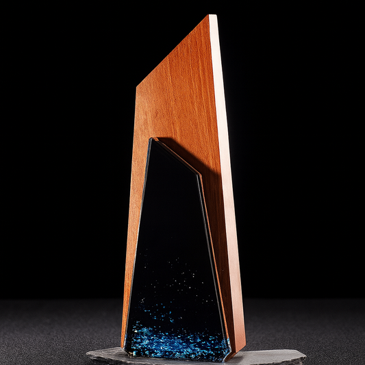 Peak Crystal Glass Award Trophy