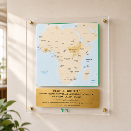 Personalized Recognition & Appreciation Wall Plaque – Africa Map Design
