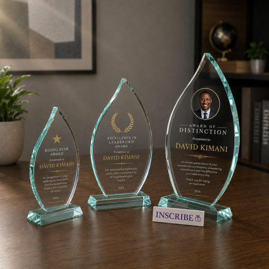 Flame Glass Award Trophy