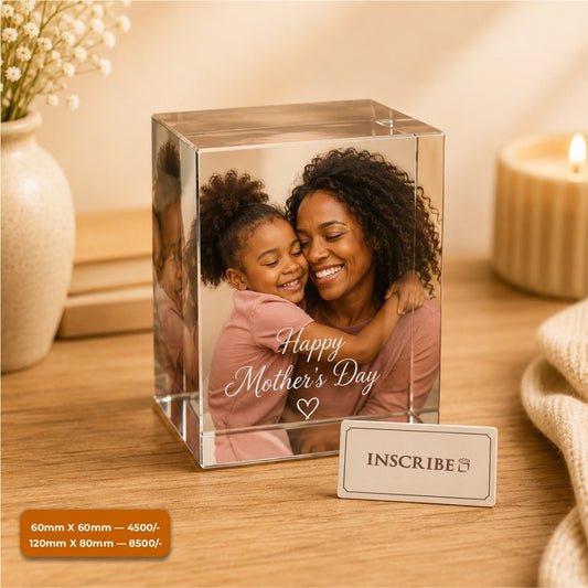 Personalized Crystal Photo Cube