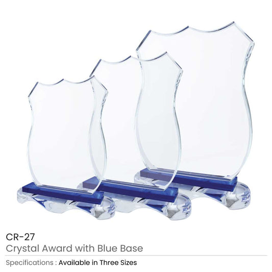 CR-27 Blue Base Crystal Awards