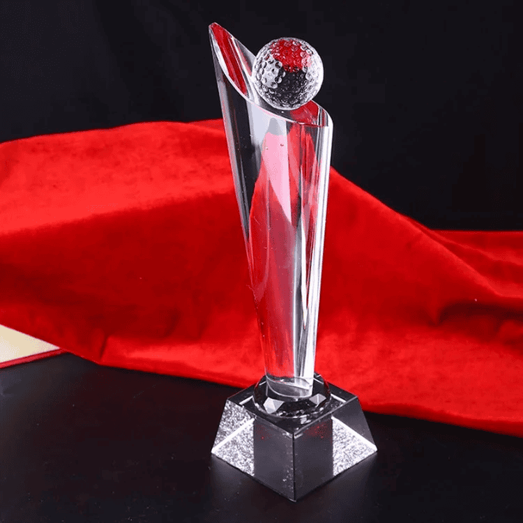 Milestone Tower Crystal Glass Award Trophy
